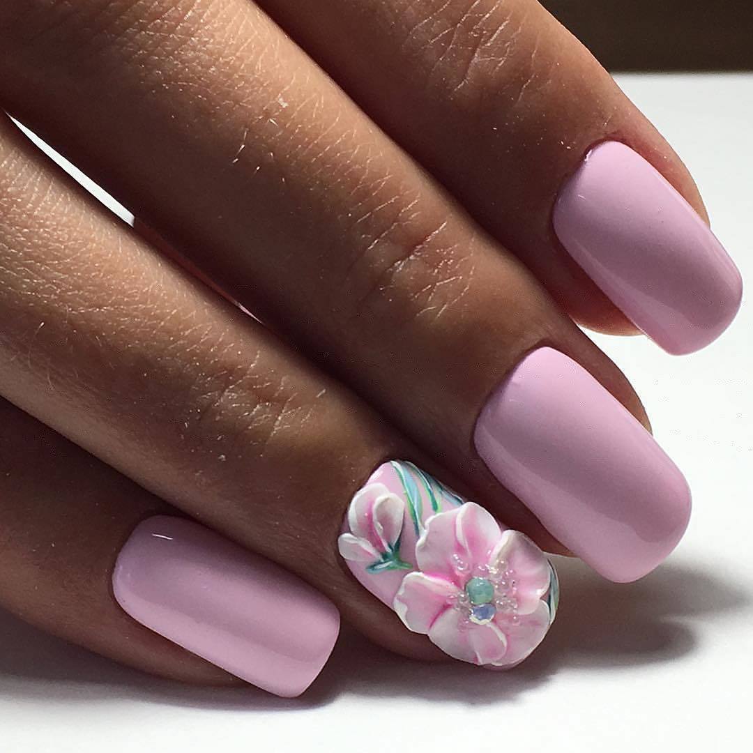 Нежные Розовые Ногти Дизайн Фото